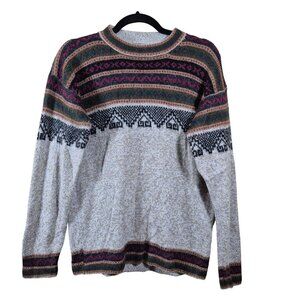 Alpaca Connections Womens Sweater Size L Tight Knit Alpaca Blend Long Sleeve